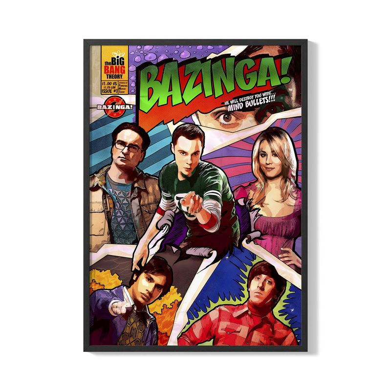 CREANGO - CUADRO POSTER THE BIG BANG THEORY 33X43 DISEÑO 1