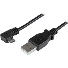GENERICO - Cable de 0,5m Micro USB Acodado a USB