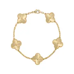 AMBAR - Pulsera Clover Corte Laser Trébol Dorado