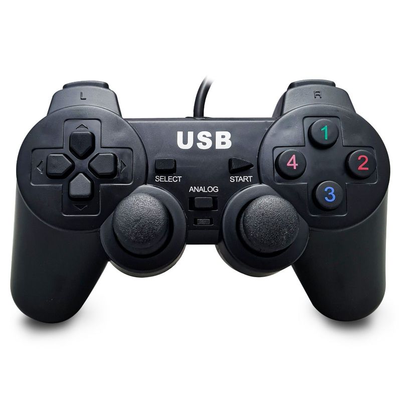 GENERICO - Control Dualshock Mando Joystick Usb Pc Windows 1,8 Metros