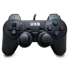 GENERICO - Control Dualshock Mando Joystick Usb Pc Windows 1,8 Metros
