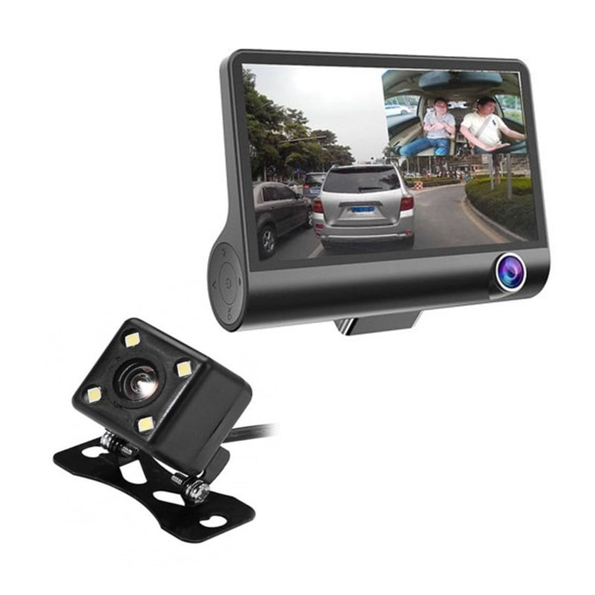 GENERICO - Camara Para Auto Dvr Retroceso Marcha Atras 3 Camaras