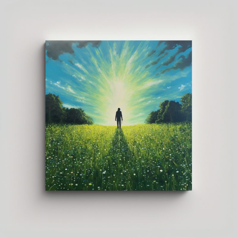 GENERICO - Cuadro De Decoración Con La Silueta De Una 70x70 Cm