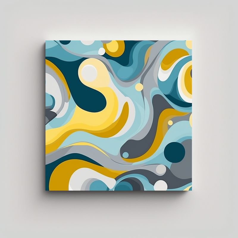 GENERICO - Pinturas Decorativas Originales: Mezcla De 90x90 Cm