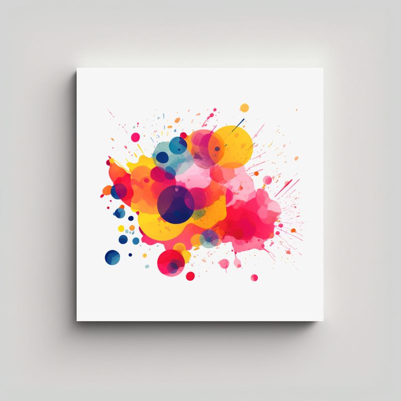 GENERICO - Pintura Decorativa Para Paredes Con Diseño 80x80 Cm