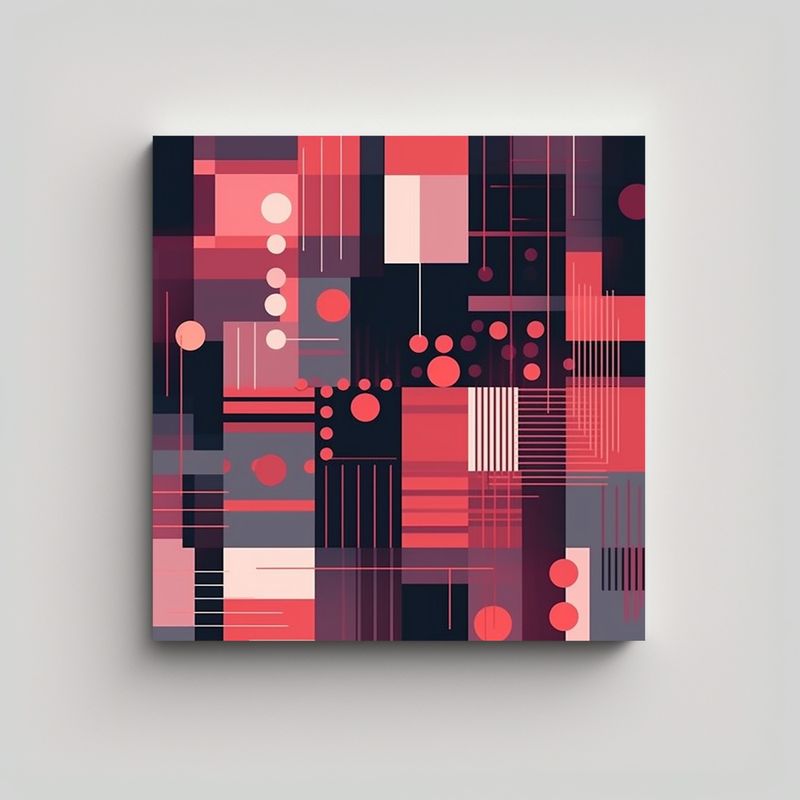 GENERICO - Patrón Abstracto Inspirado En Geometría Para 60x60 Cm