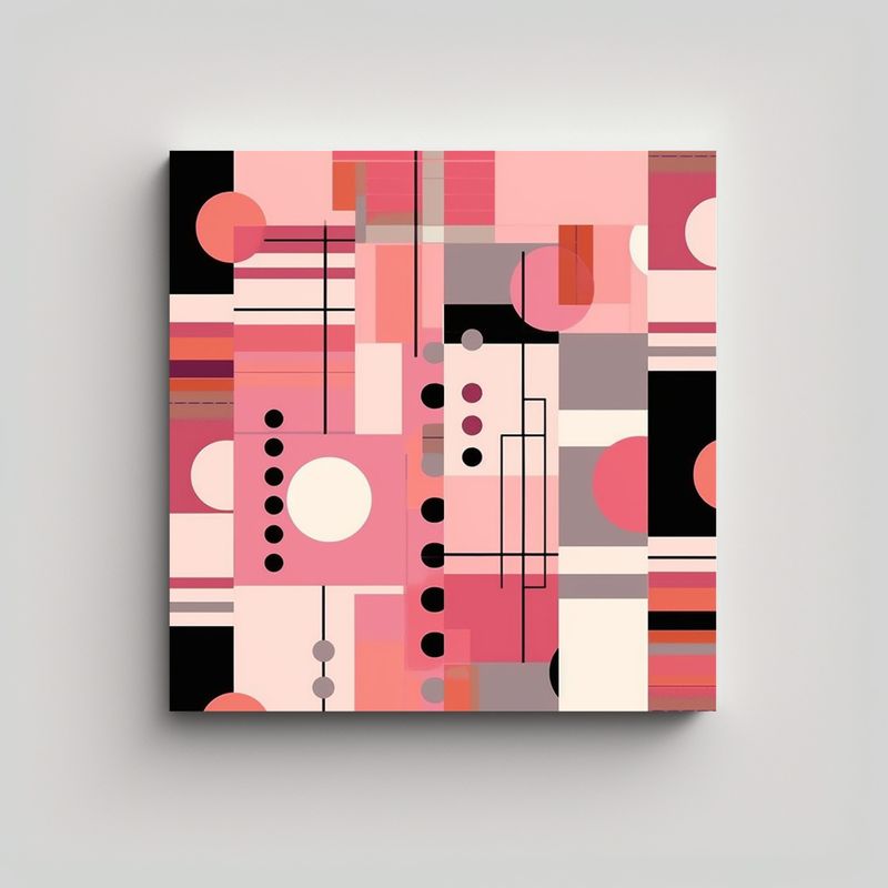GENERICO - Patrón Abstracto Inspirado En Decoración 60x60 Cm