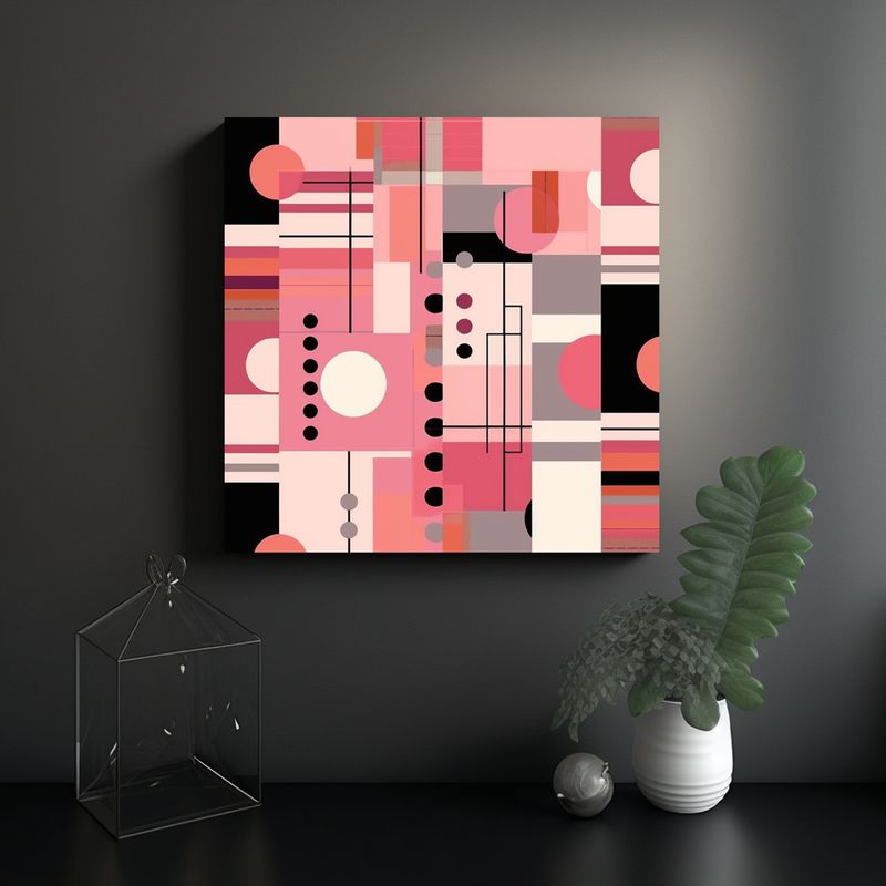 GENERICO - Patrón Abstracto Inspirado En Decoración 50x50 Cm
