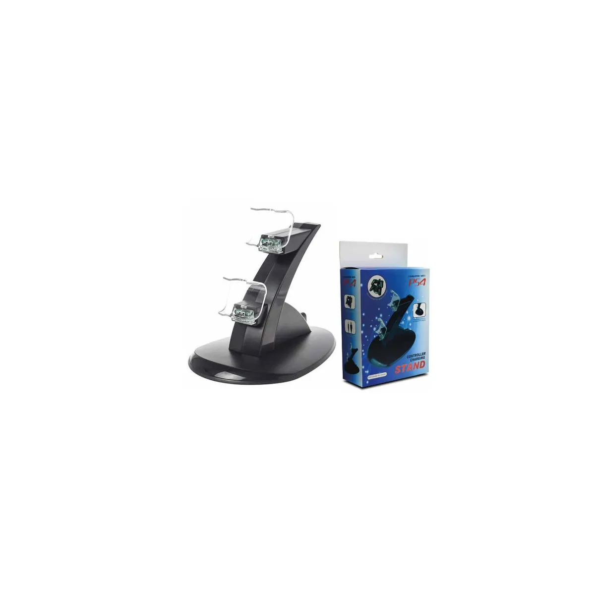 GENERICO - Cargador base dock dual Para Controles Ps4 - SC