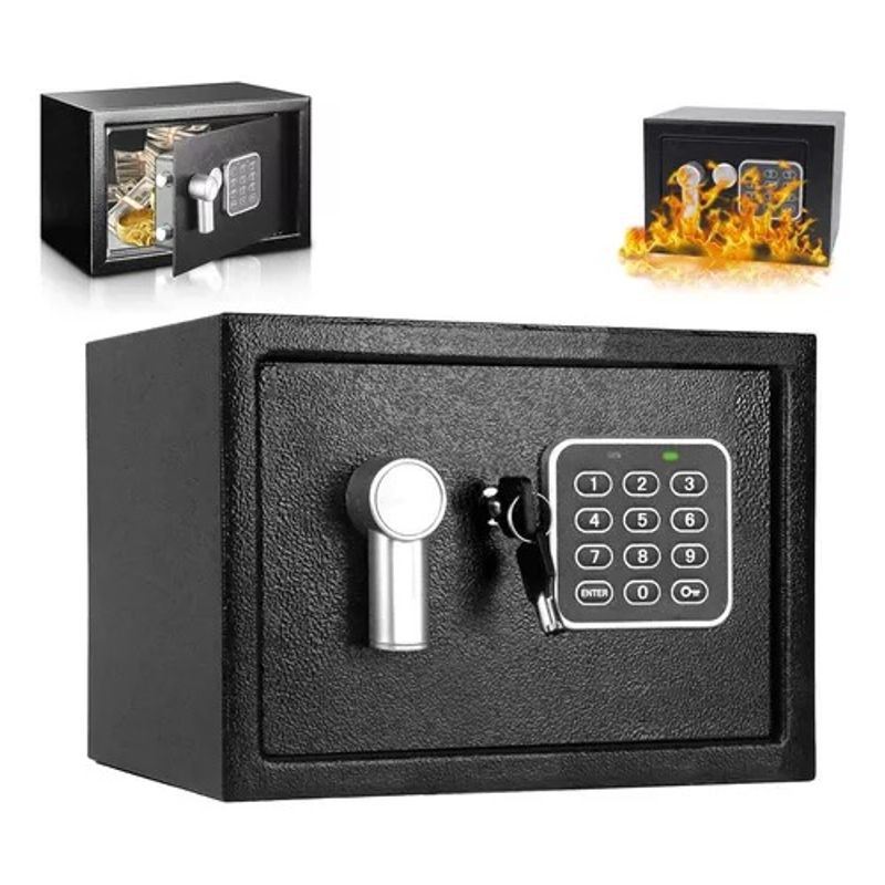 GENERICO - Caja Seguridad Fuerte Digital Doble Electronica 35x25x25cm 336003