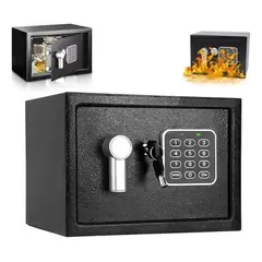 GENERICO - Caja Seguridad Fuerte Digital Doble Electronica 35x25x25cm 336003