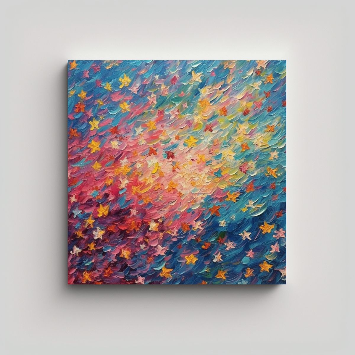 GENERICO - Pintura Impresionista De Arte Decoración 70x70 Cm