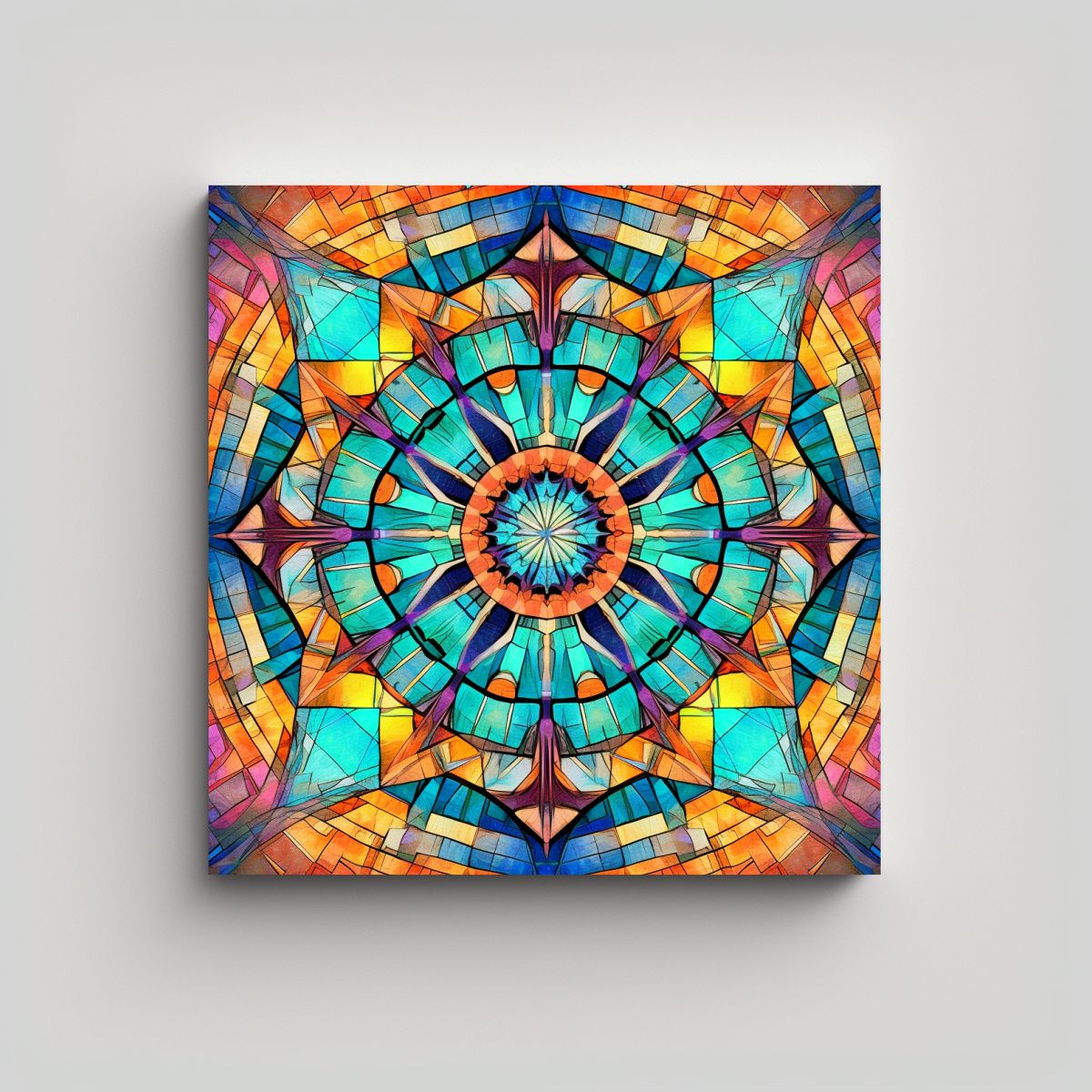 GENERICO - Cuadro Decorativo Kaleidoscopio Para Hogar Con 70x70 Cm