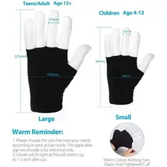 IRM - Guantes Magicos Luces Led Colores 6 Modos Iluminacion