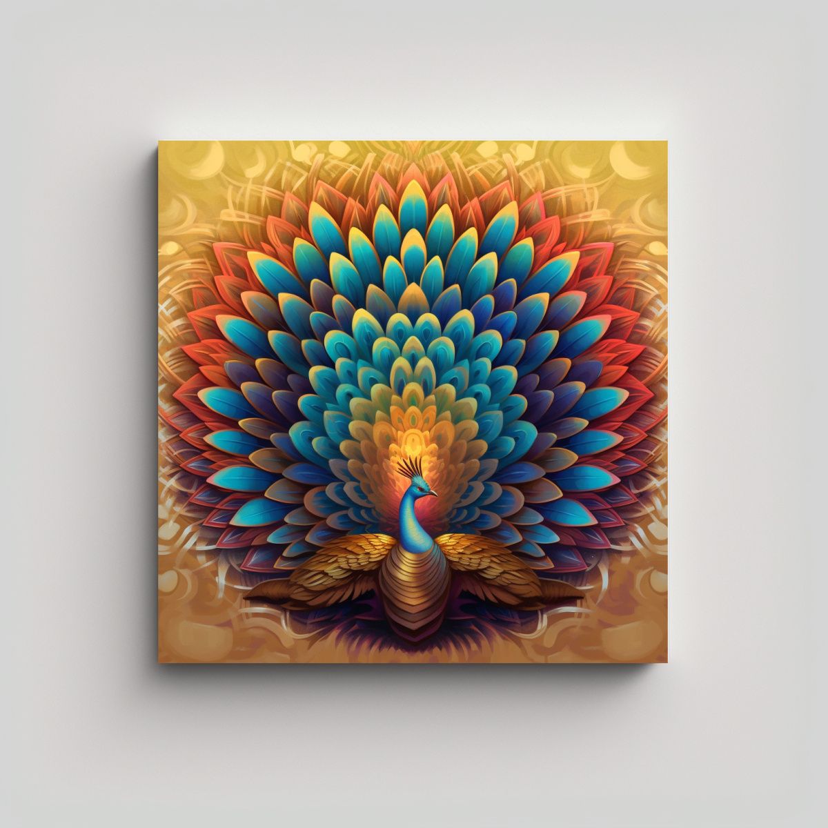 GENERICO - Mandala Psicodélico Con Patrón De Pinturas 70x70 Cm