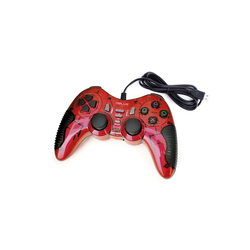 DBLUE - Joystick D-shock Usb Para Pc Color Rojo - SC