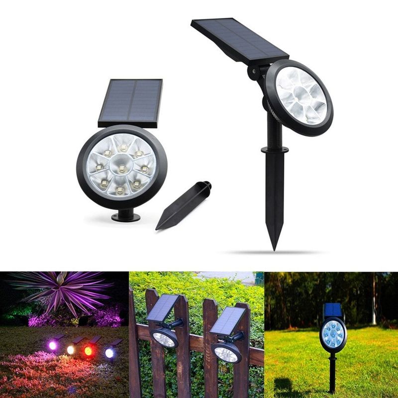 GENERICO - Foco solar con estaca RGB
