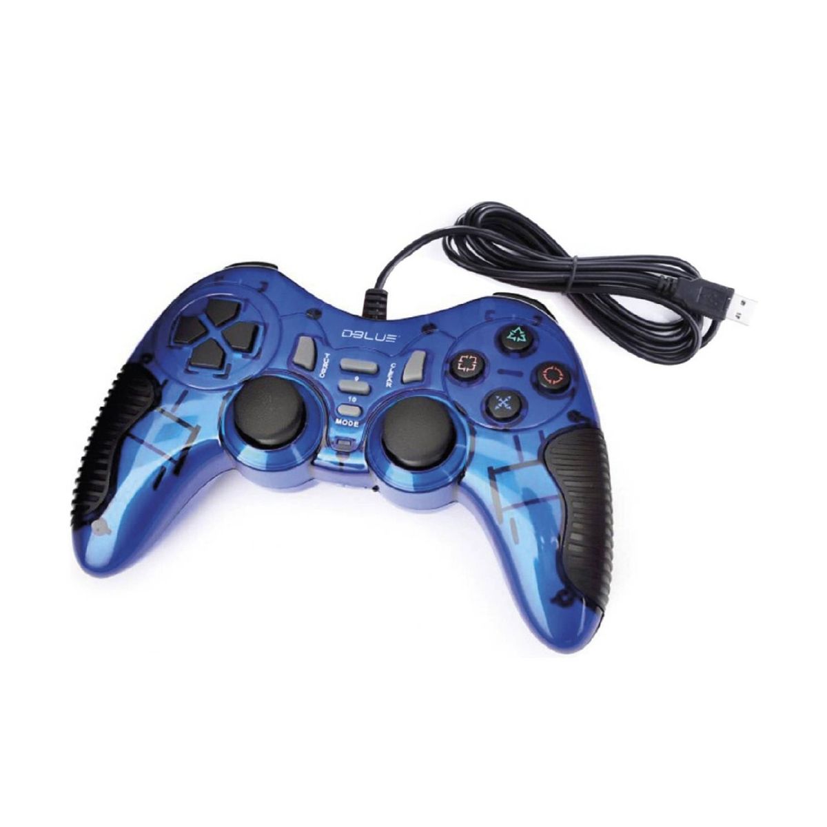 DBLUE - Joystick D-shock Usb Para Pc Color Azul - SC