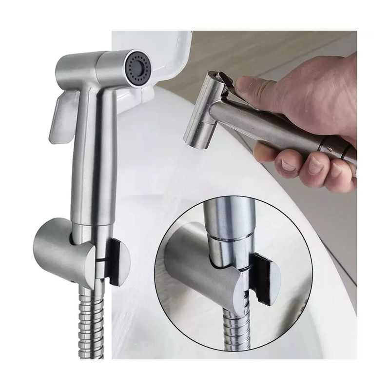 GENERICO - Juego Completo Llave Bidet Ducha Arabe Para Baño Wc