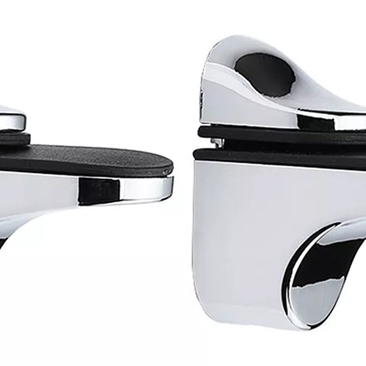 GENERICO - Soporte Repisa Vidrio  Cromado De 3 A 20 mm 2 Unidades