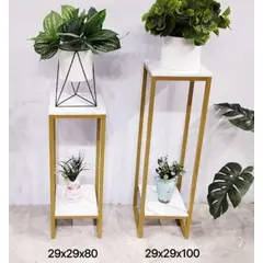 GENERICO - Set Porta Macetero Soporte Macetas Estante Metal Elegante