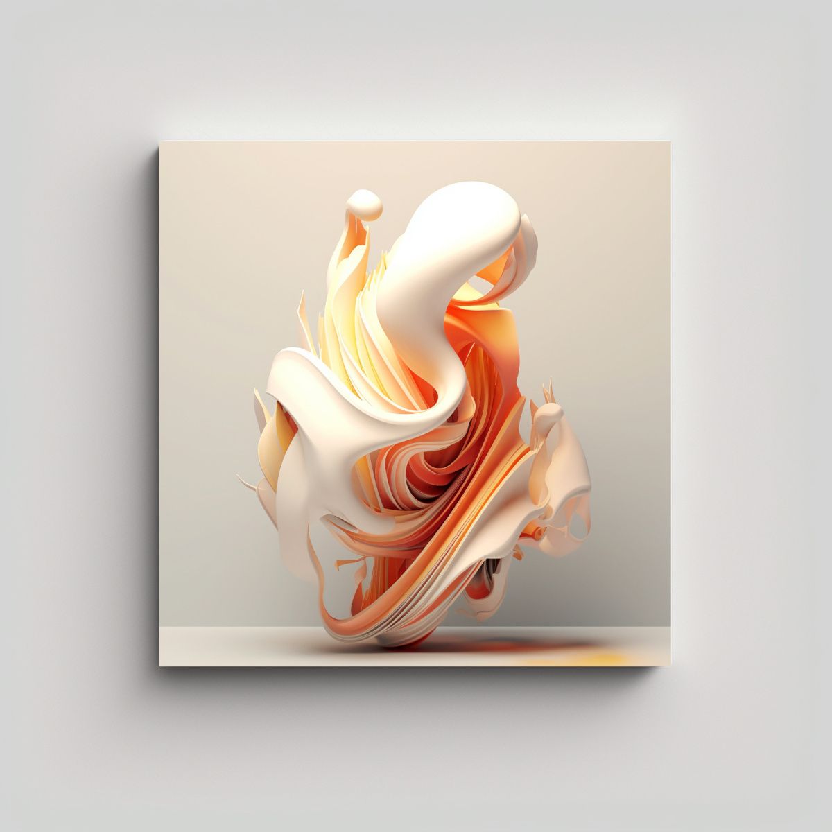 GENERICO - Arte Abstracto Neumorfismo En Lienzo Para Regalo: 80x80 Cm