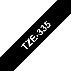 BROTHER - Cinta Adhesiva Negra Tze335 12mm X 8m