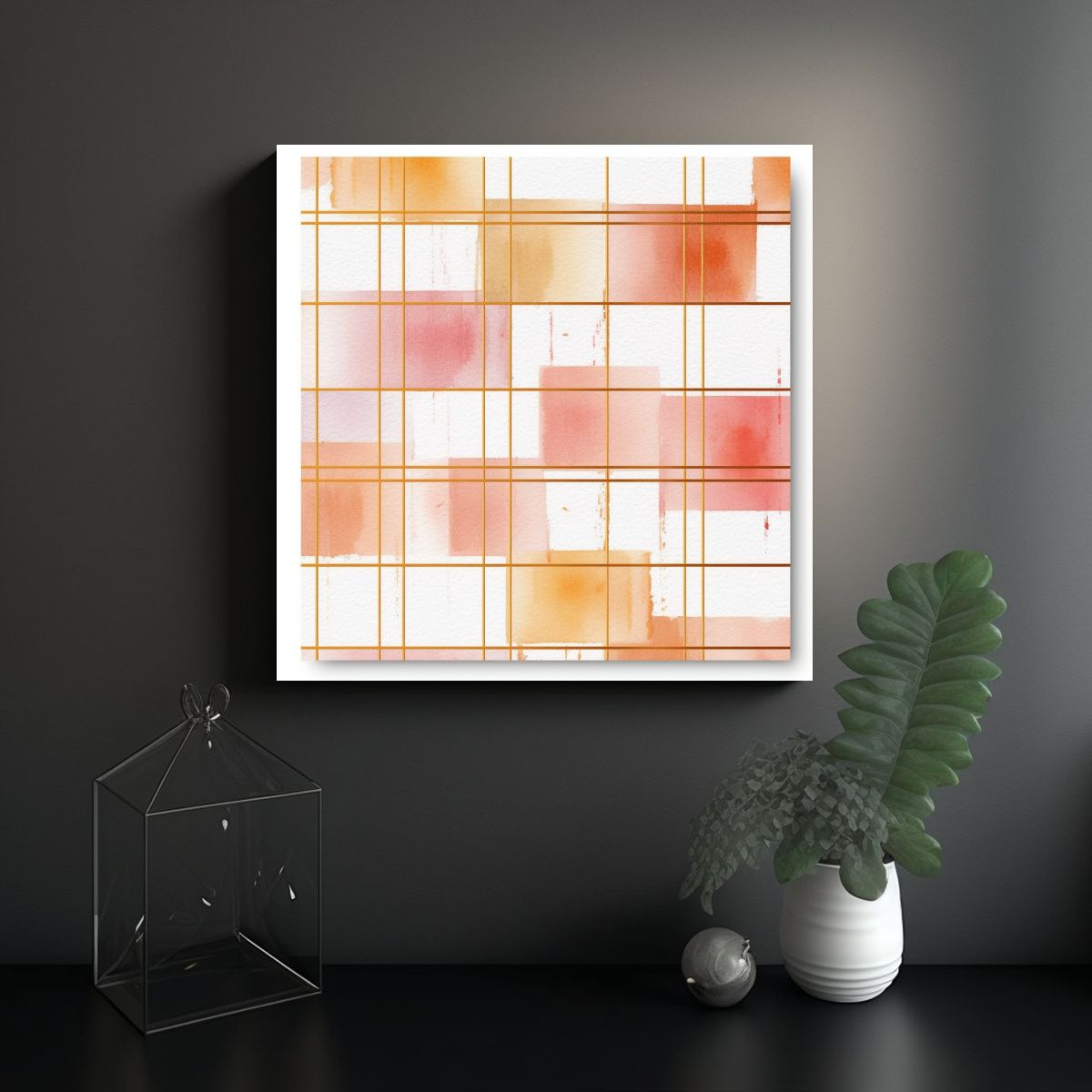 GENERICO - Pinturas Decorativas En Papel De Gráficos De 80x80 Cm