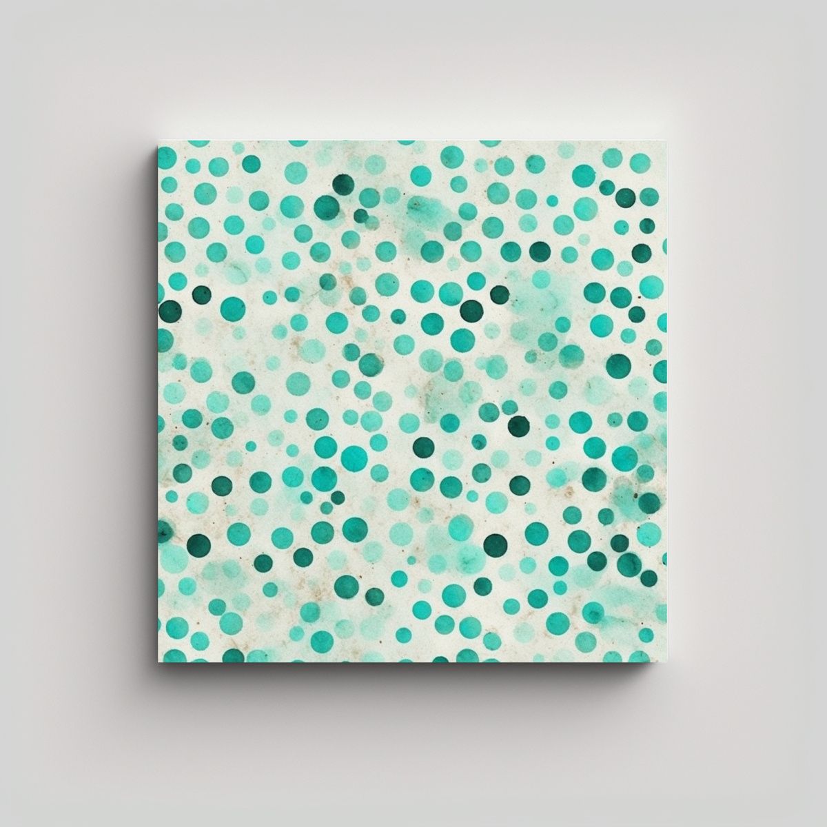 GENERICO - Cuadro De Lienzo Moderno Con Patrón De Lunares 80x80 Cm.