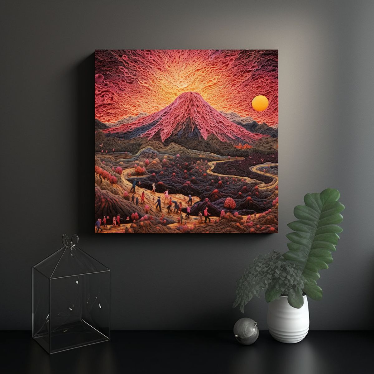 GENERICO - Pinturas Decorativas Con Movimiento Mágico Del 80x80 Cm