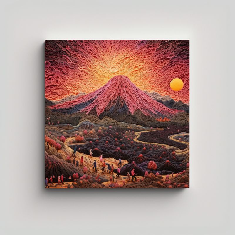 GENERICO - Pinturas Decorativas Con Movimiento Mágico Del 70x70 Cm