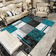 GENERICO - Alfombras Para Living con Diseños Tridimensionales Antideslizante