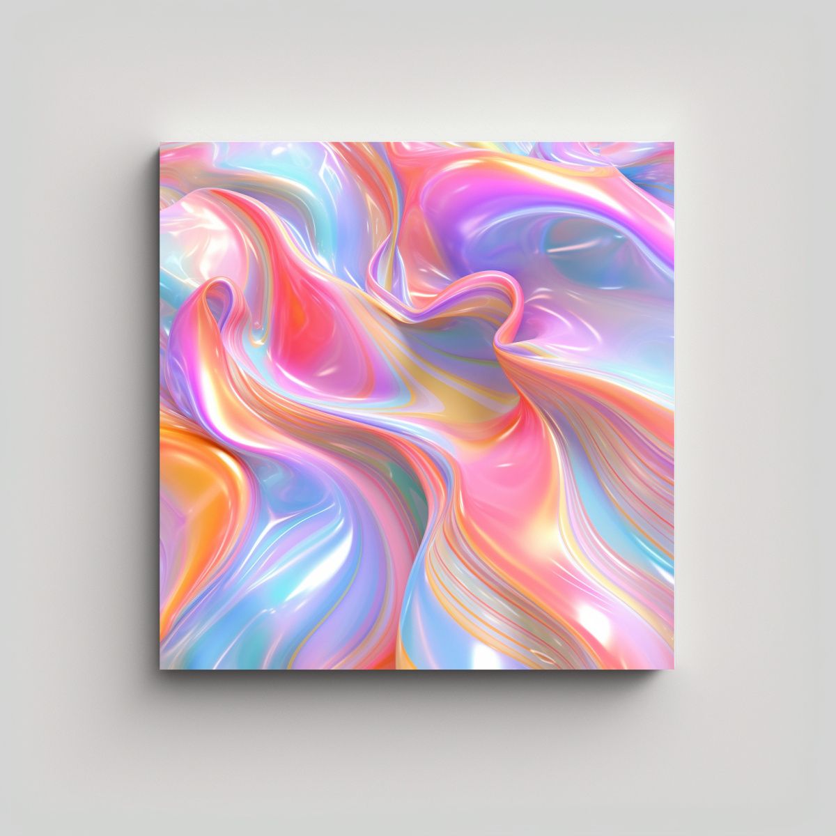 GENERICO - Fondo Arco Iris Estilo Dist. Acuarela Arte Visual 70x70 Cm