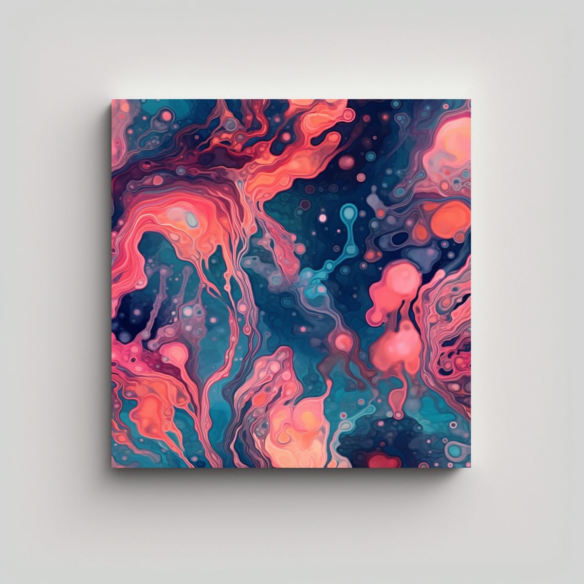 GENERICO - Cuadro Estético Venta Criaturas Bioluminiscentes 90x90 Cm