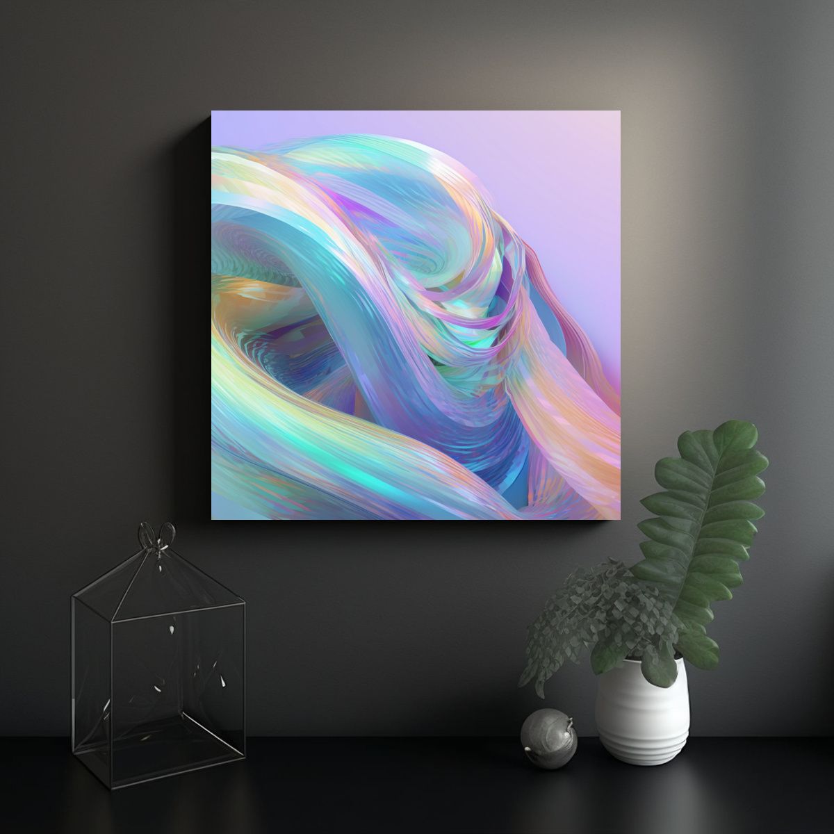 GENERICO - Venta Pintura Decorativa Rectangular Con Borde De 60x60 Cm