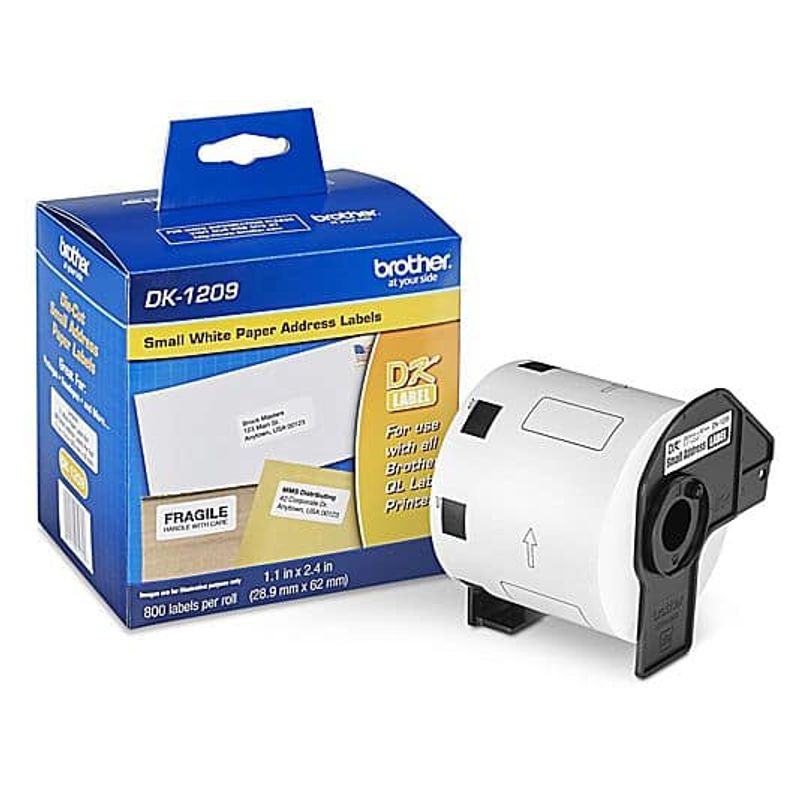 BROTHER - Rollo Dk1209 Brother Pre-cortado 29 X 62mm 800 Etiquetas