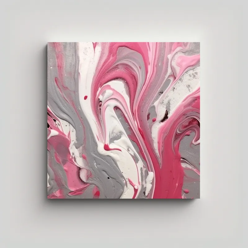GENERICO - Pintura Abstracta Creativa En Estilo De Pigmentos 50x50 Cm