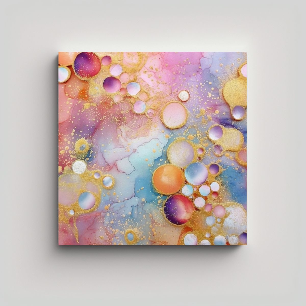 GENERICO - Pintura Decorativa Para Baño En Papel Acuarela 70x70 Cm