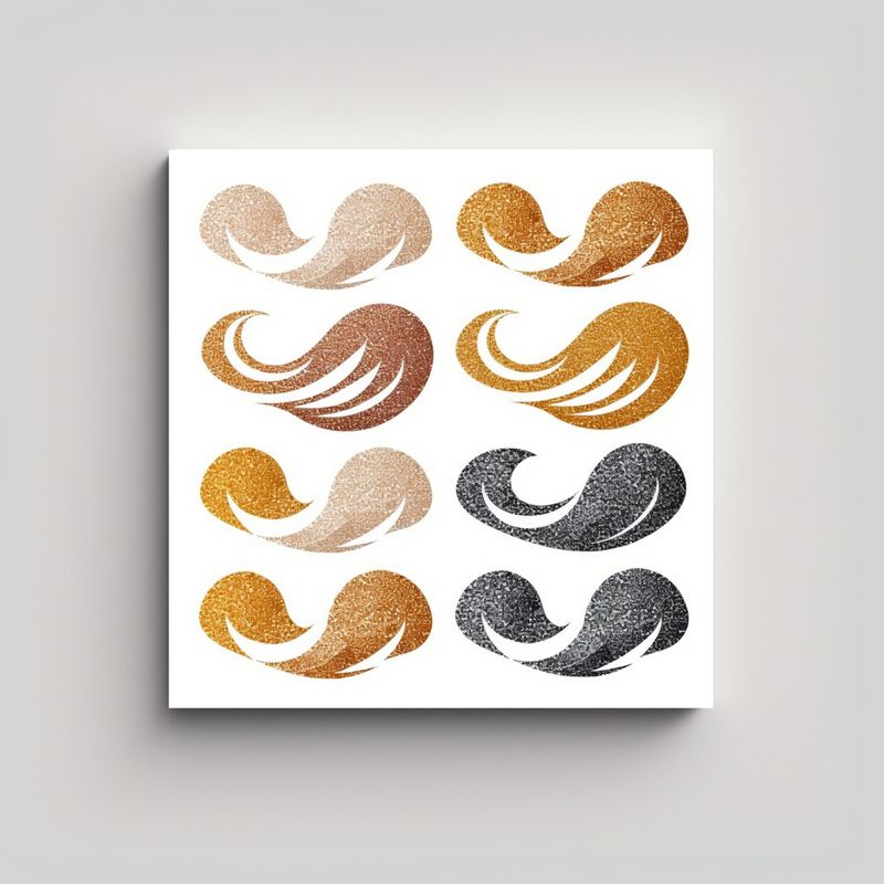 GENERICO - Cuadro Decorativo Con Corte De Brillo Dorado En 60x60 Cm