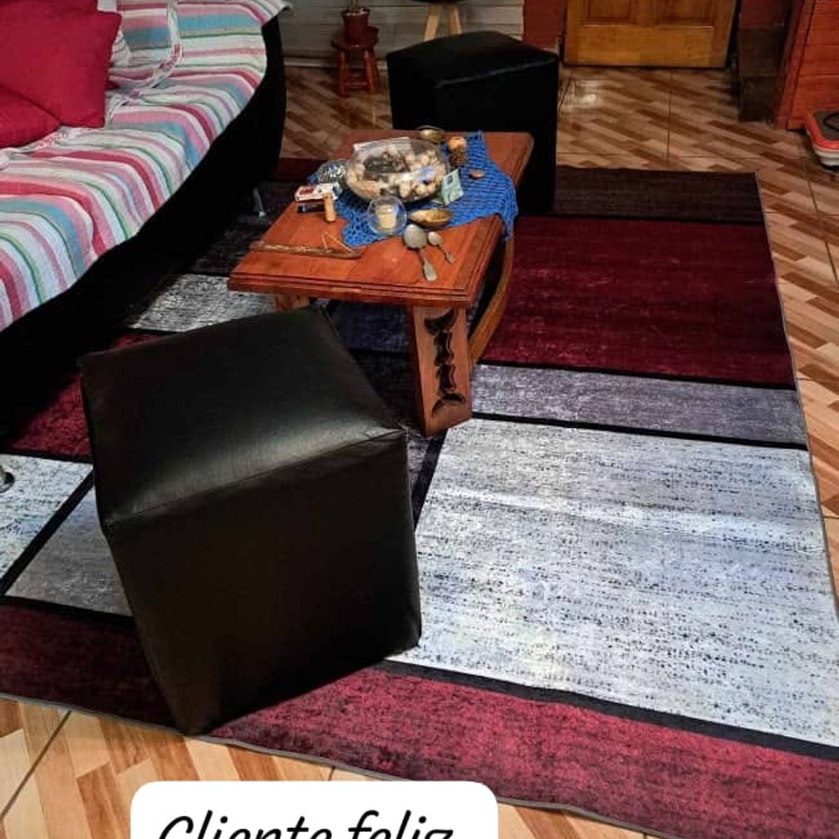 GENERICO - Alfombras Para Living con Diseños Tridimensionales Antideslizante