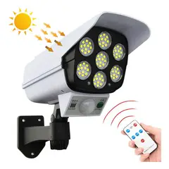 GENERICO - Foco Solar con Diseño de Cámara de Seguridad
