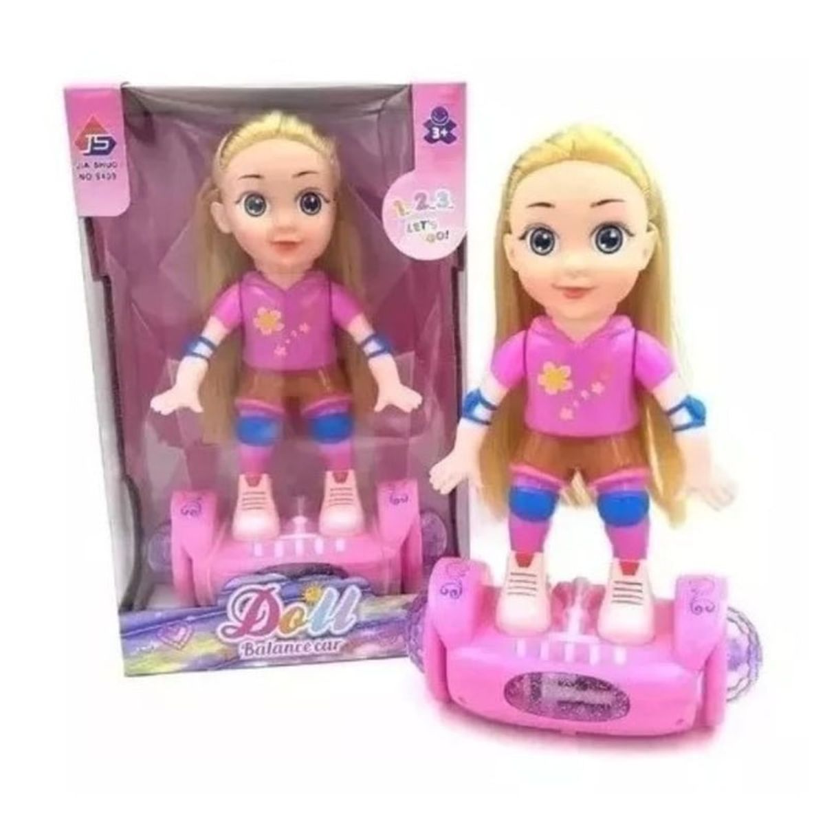 GENERICO - Muñeca Scooter Con Sonido Y Luces - Para Niñas Doll Balance