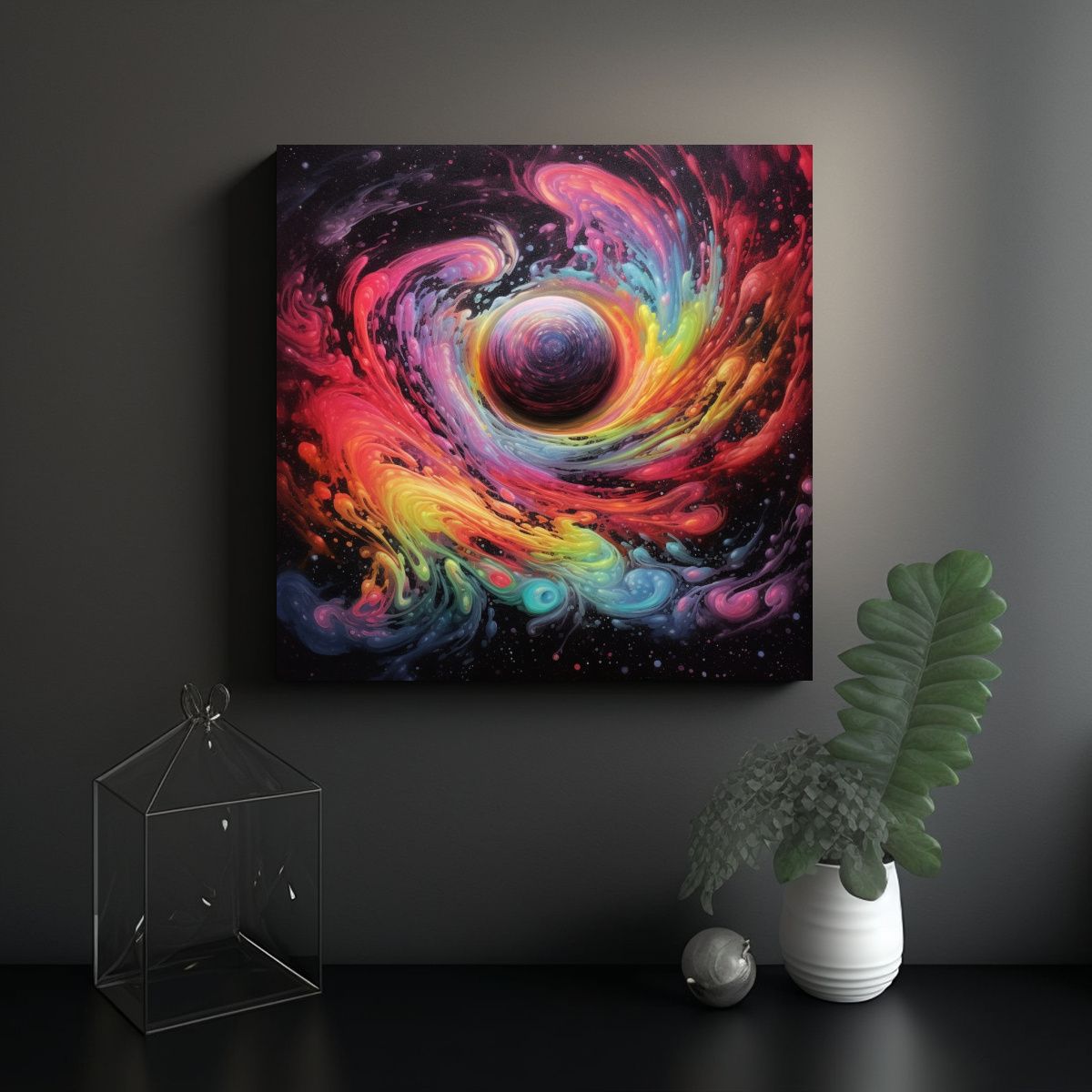 GENERICO - Pinturas Decorativas De Espacio De Tinta 80x80 Cm