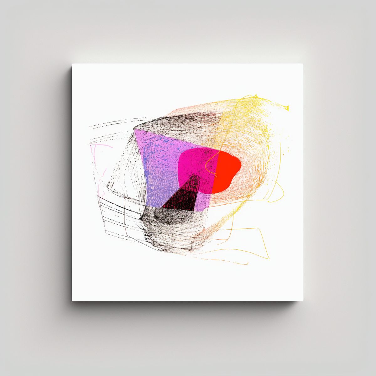 GENERICO - Cuadro Cuadro Zorro Equilibrio En Lienzo 50x50 Cm