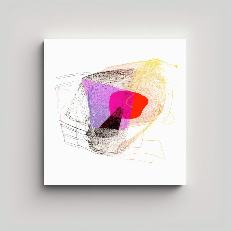 GENERICO - Cuadro Cuadro Zorro Equilibrio En Lienzo 50x50 Cm