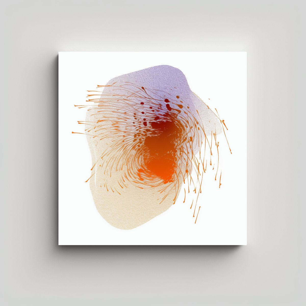 GENERICO - Pinturas De Zorros En Arte De Composición Y 50x50 Cm