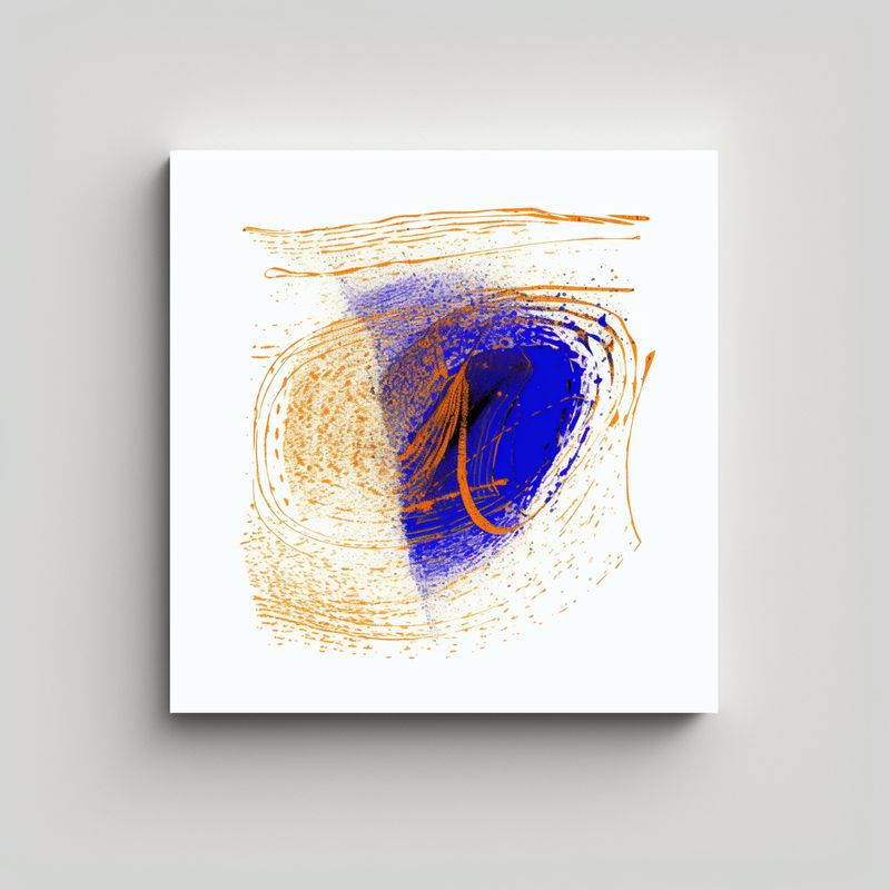 GENERICO - Cuadro Moderno De Visión De Zorros Para 90x90 Cm
