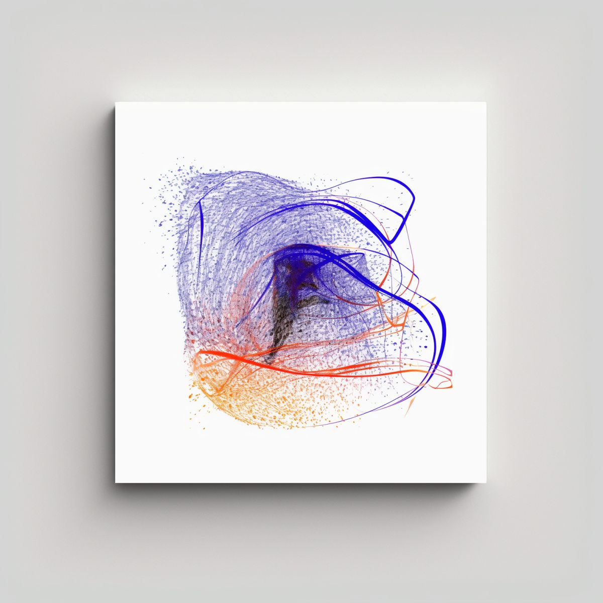 GENERICO - Cuadro De Lienzo Con Forma De Zorro: Original 60x60 Cm