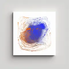 GENERICO - Cuadro Lienzo Movimiento Para Decoración De 80x80 Cm
