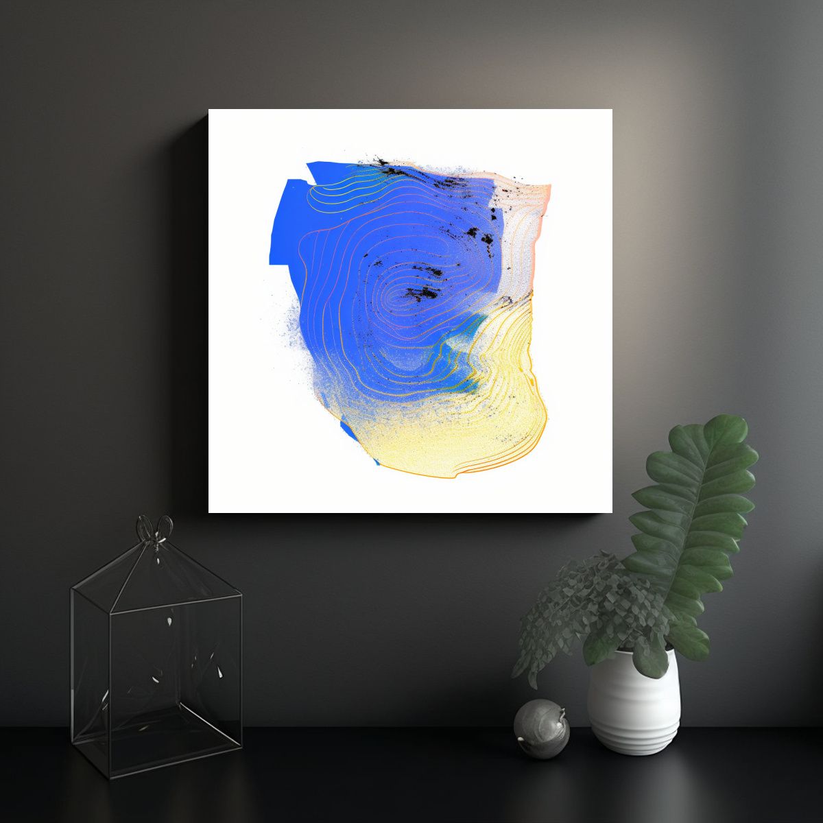 GENERICO - Pinturas Decorativas De Naturaleza Viva Zorro En 80x80 Cm